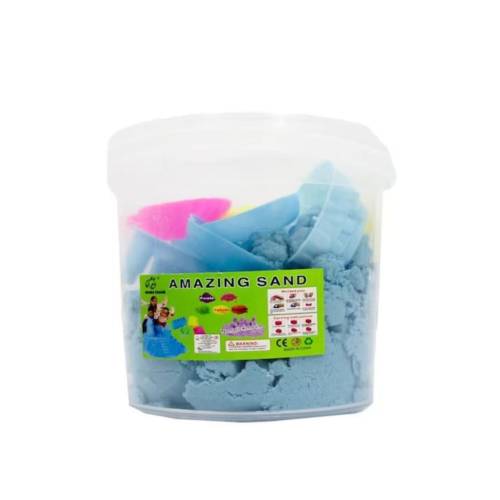Magic Blue Sand with Shaping tools