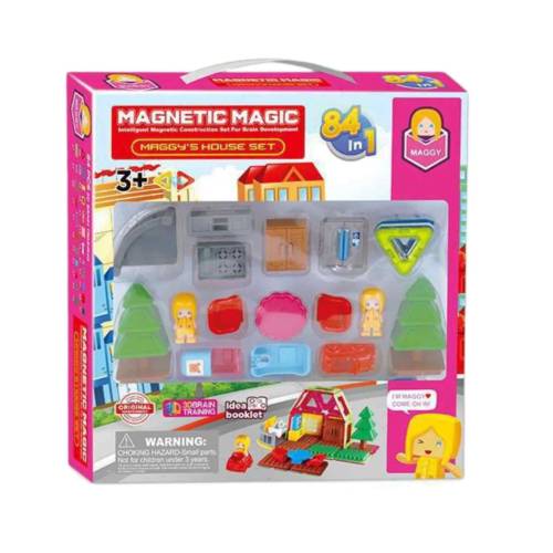 DIY Maggie's Magical Magnetic House Set (68 Pieces)