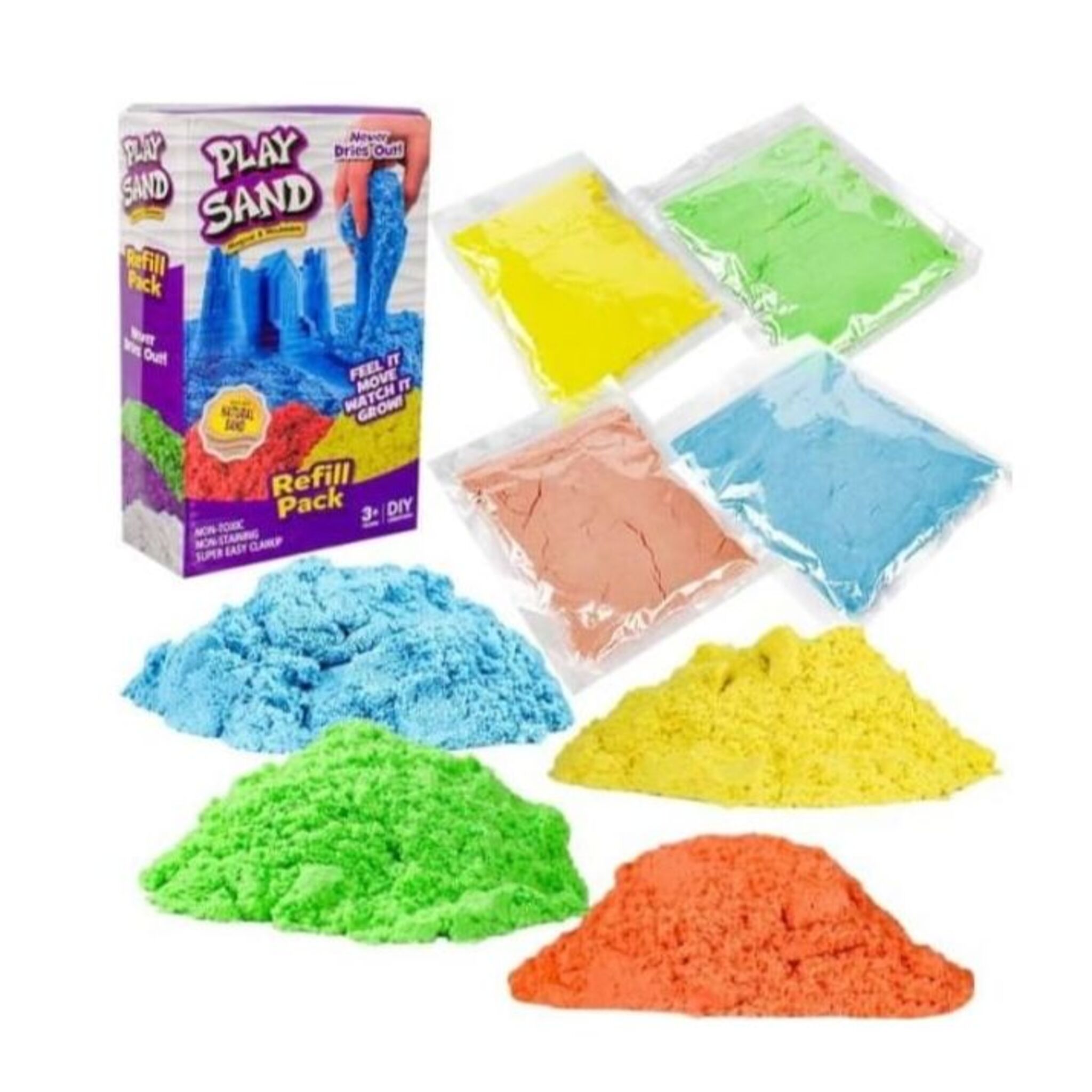 (Price for 6 pieces) Magic Sand Clay 