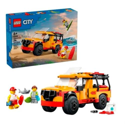 LEGO City Lifeguard Beach Rescue Truck Playset (214pieces)