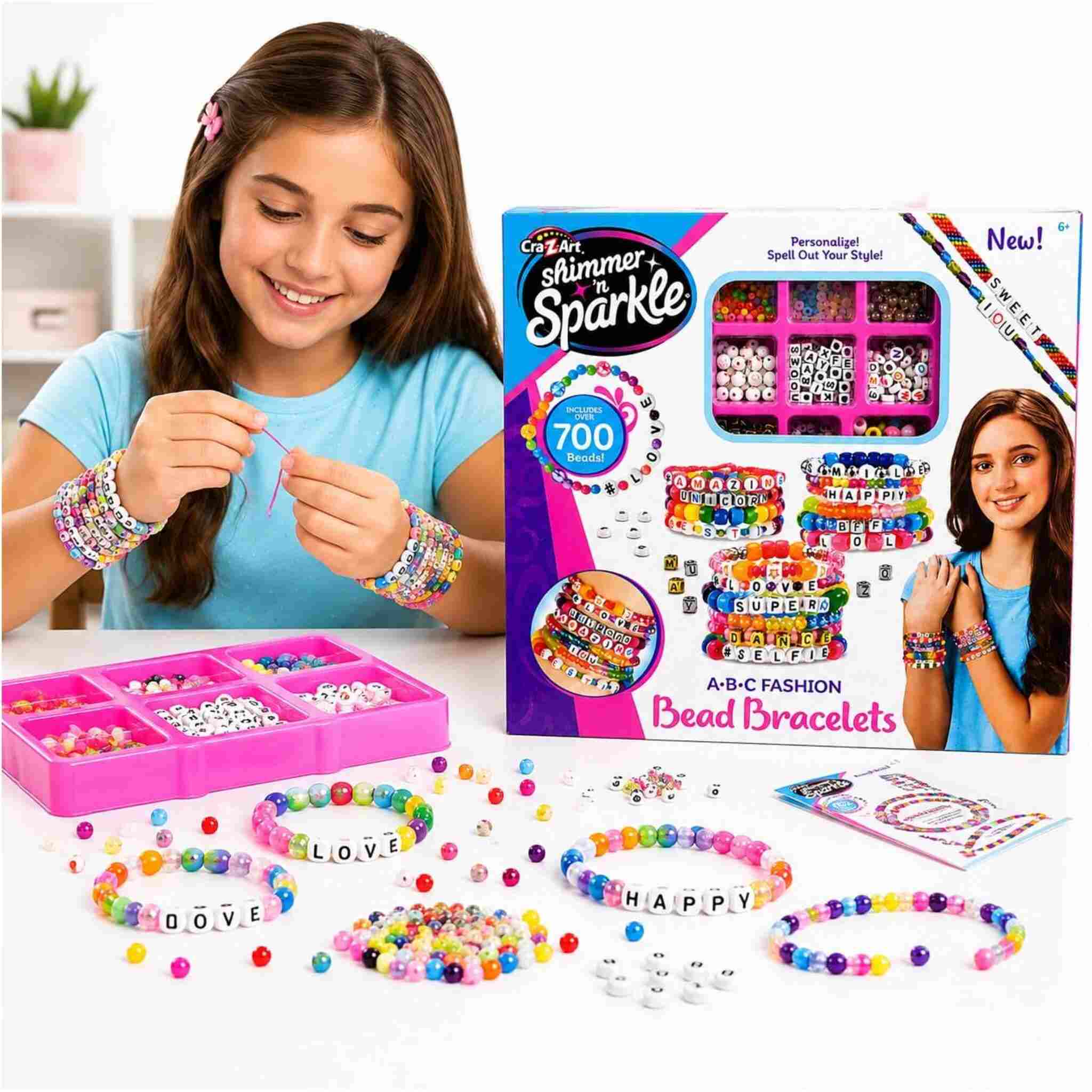 Shimmer 'n Sparkle Innovative Bead Bracelet Making Kit