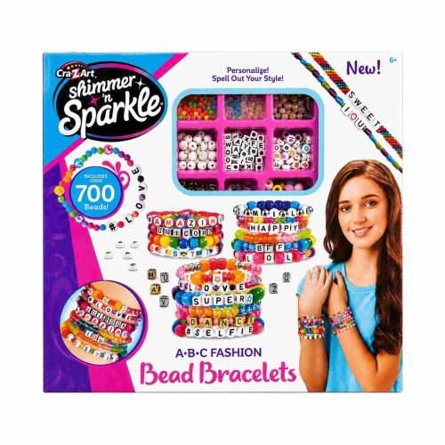 Shimmer 'n Sparkle Innovative Bead Bracelet Making Kit