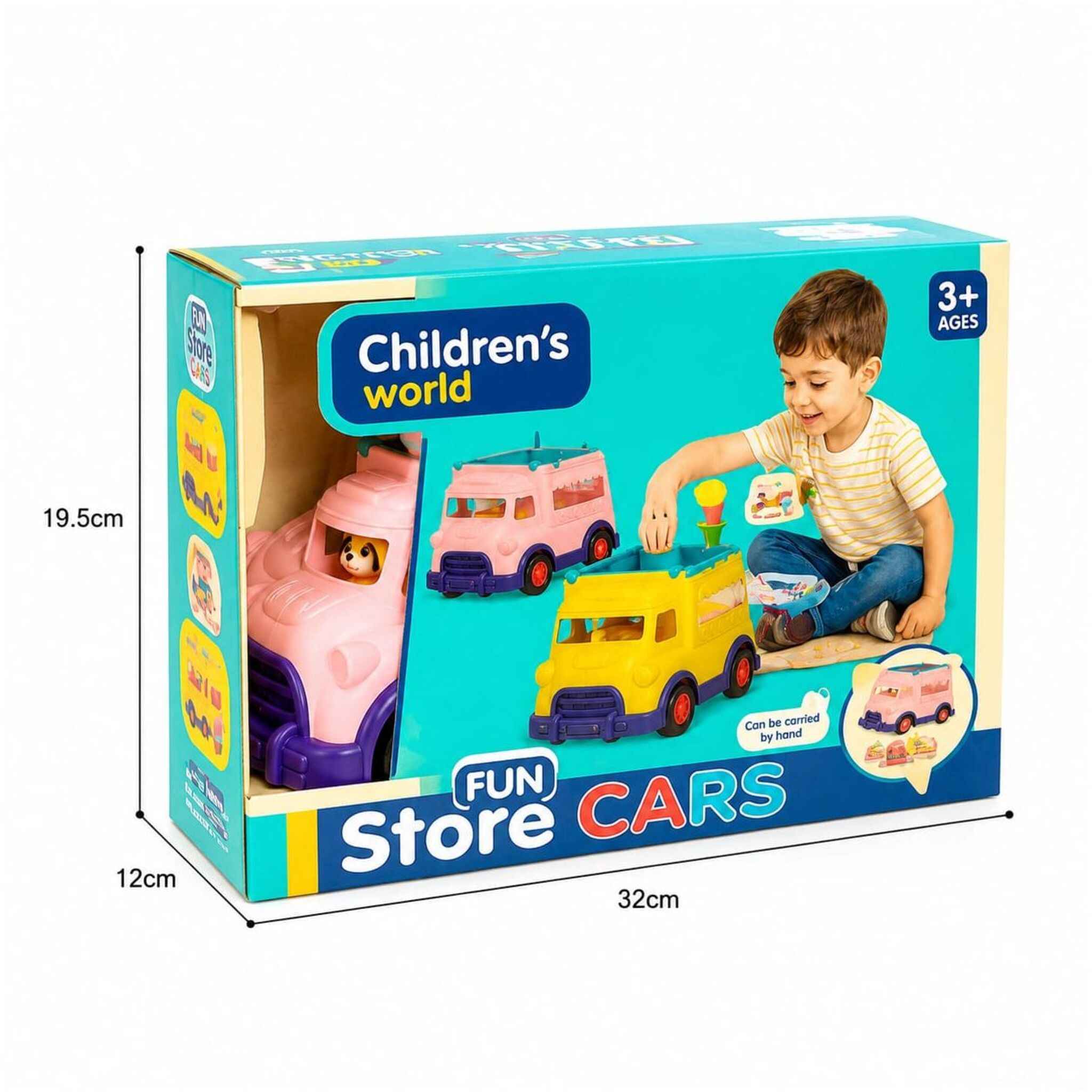 Educational Toy Truck with Ice Crea and Food Accessories