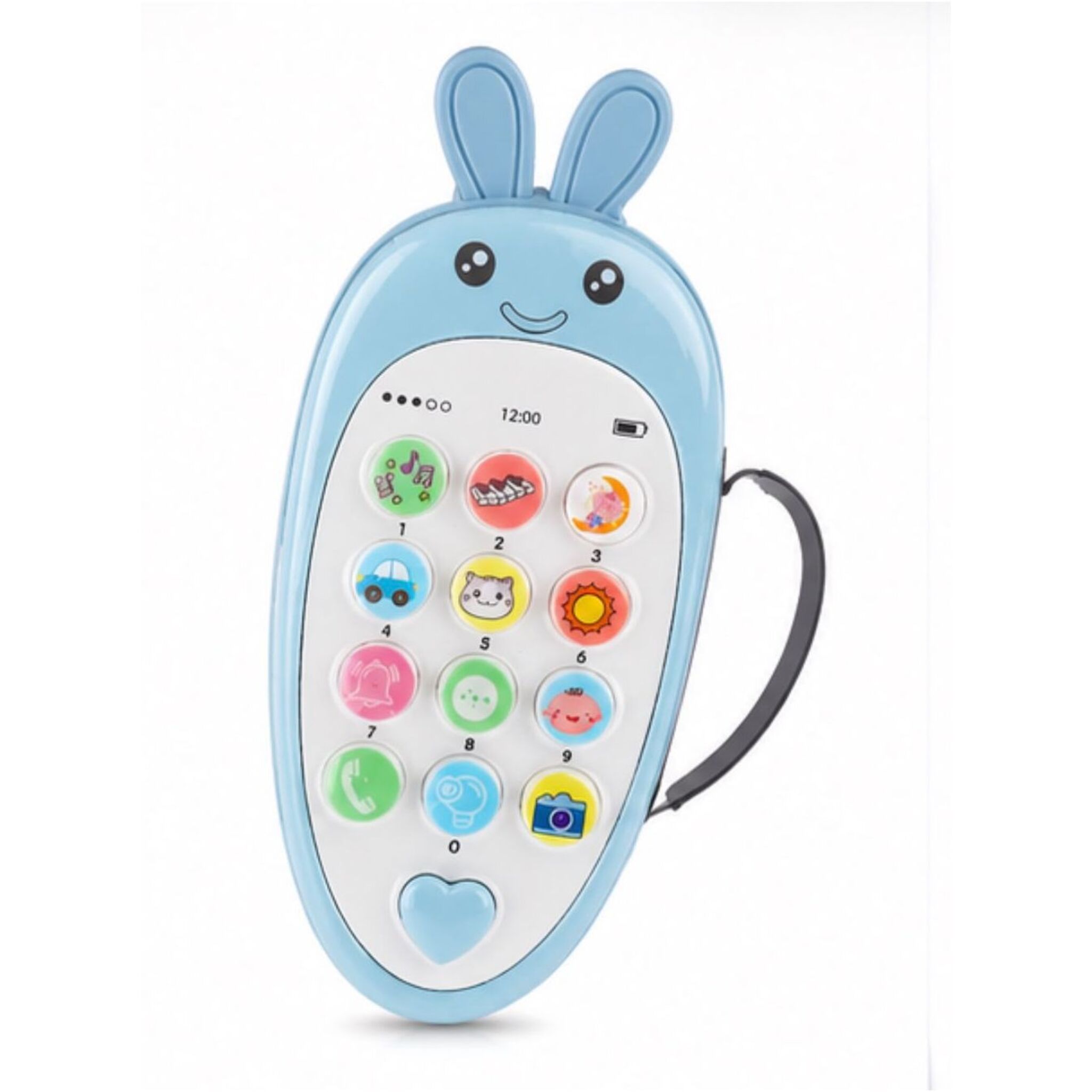 Blue Rabbit-Shaped Toy Phone
