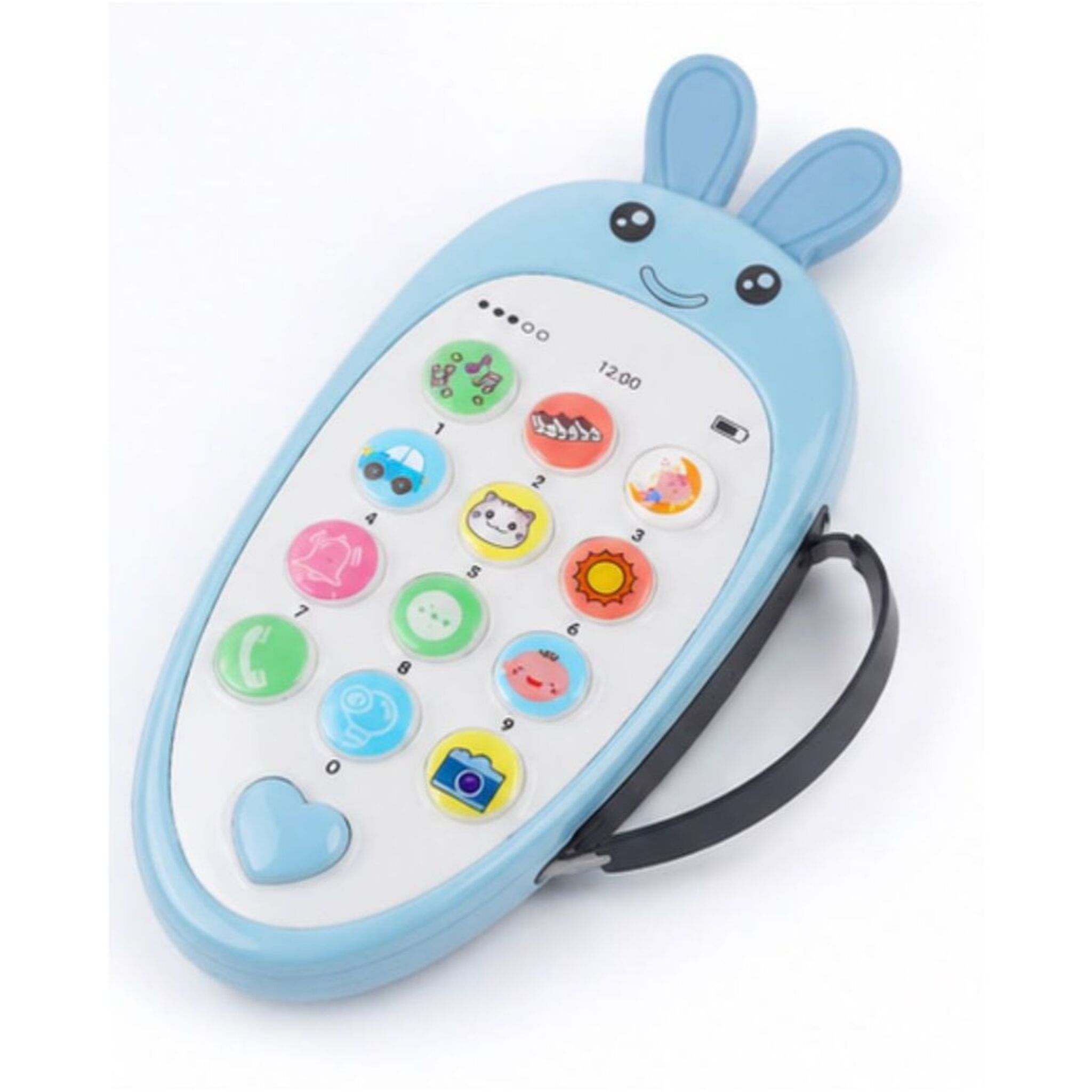 Blue Rabbit-Shaped Toy Phone