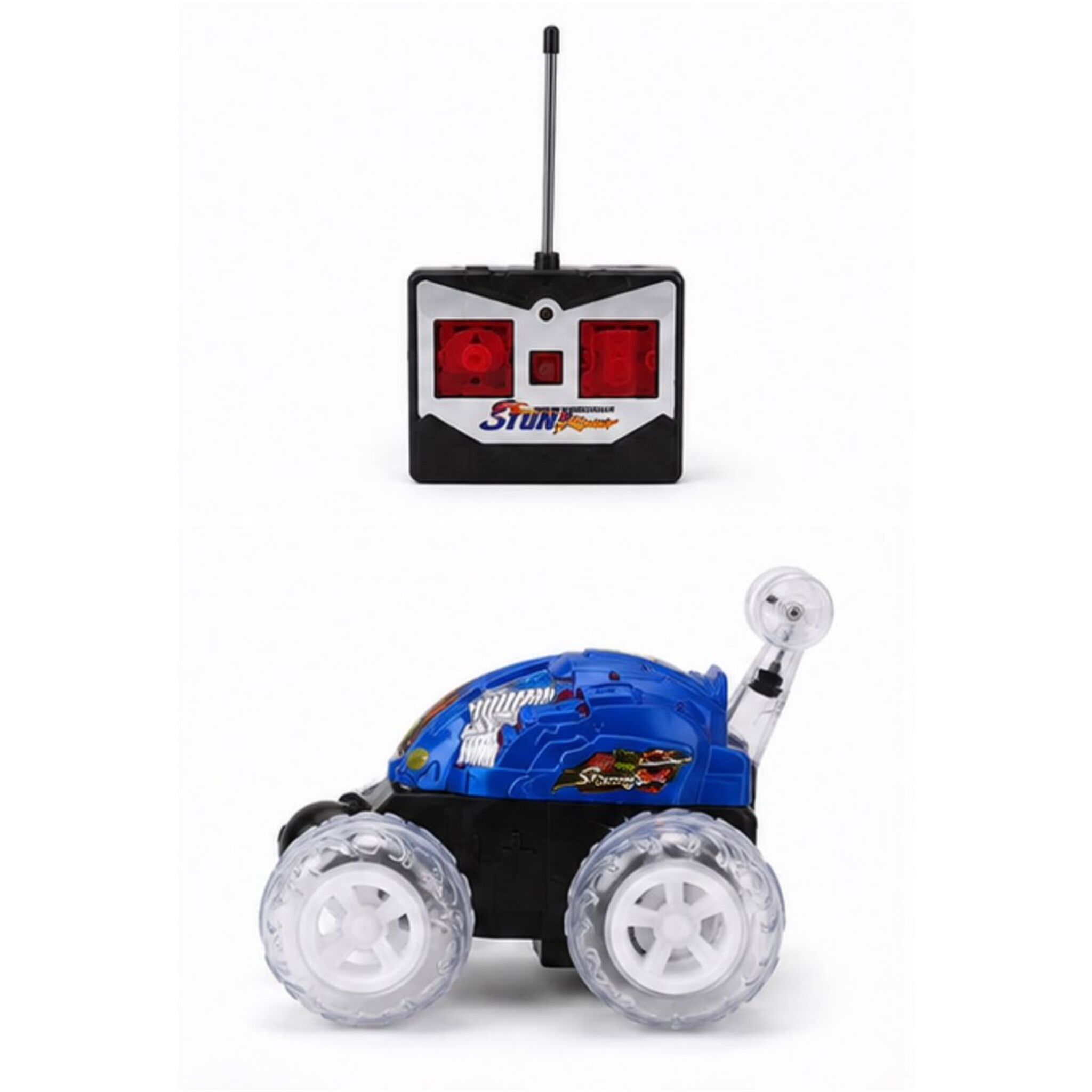 Remote Controlled Stunt Racing Car (Blue)