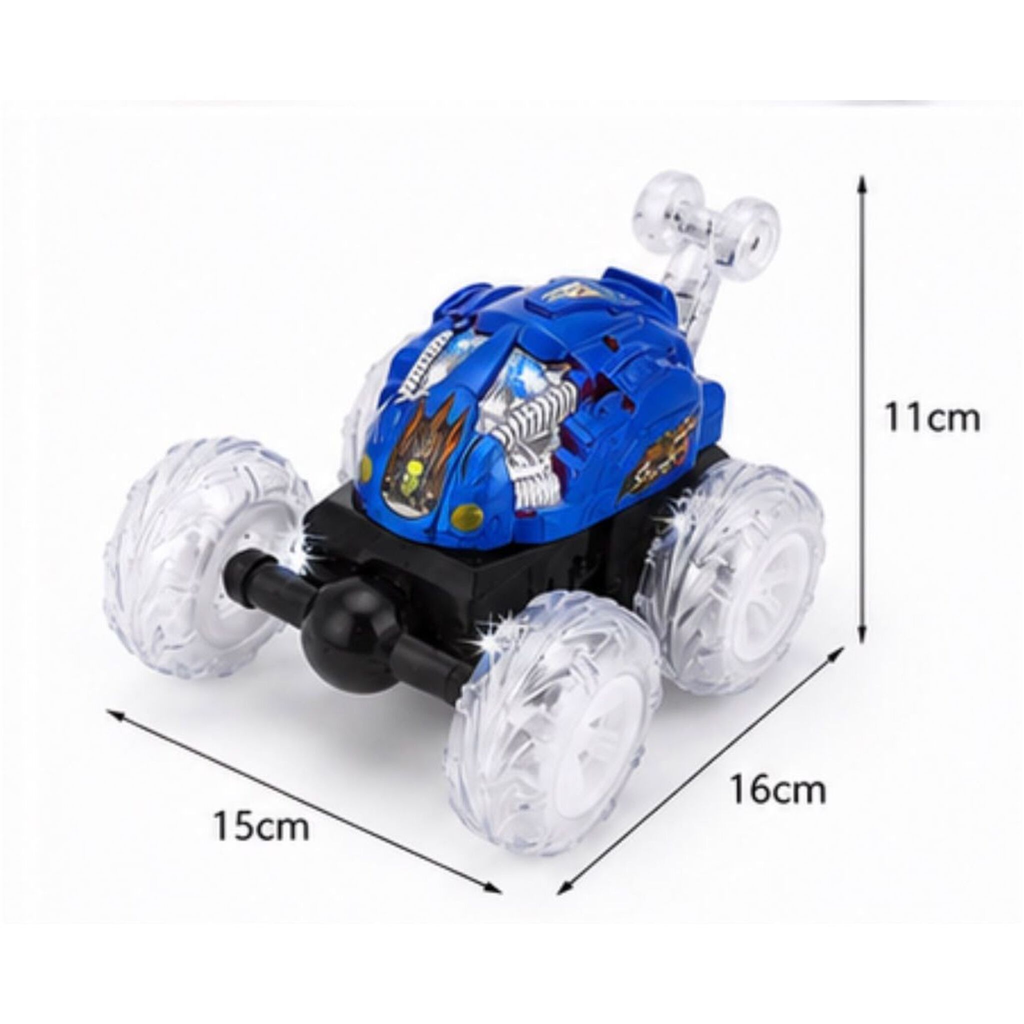 Remote Controlled Stunt Racing Car (Blue)