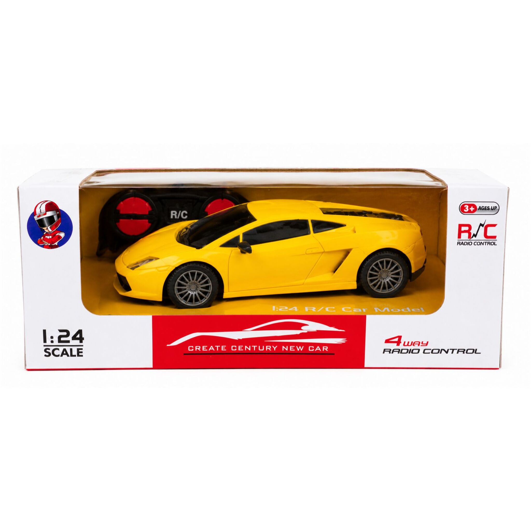 Remote Controlled Sports Race Car (Yellow)