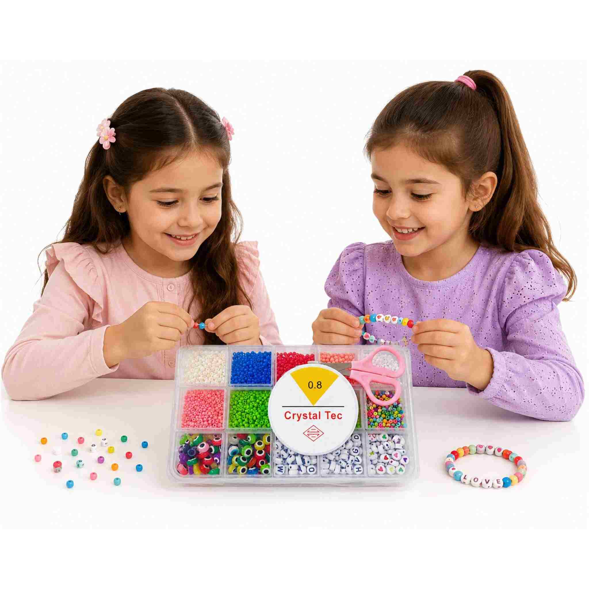 DIY Colorful Bead Accessories and Bracelets Set