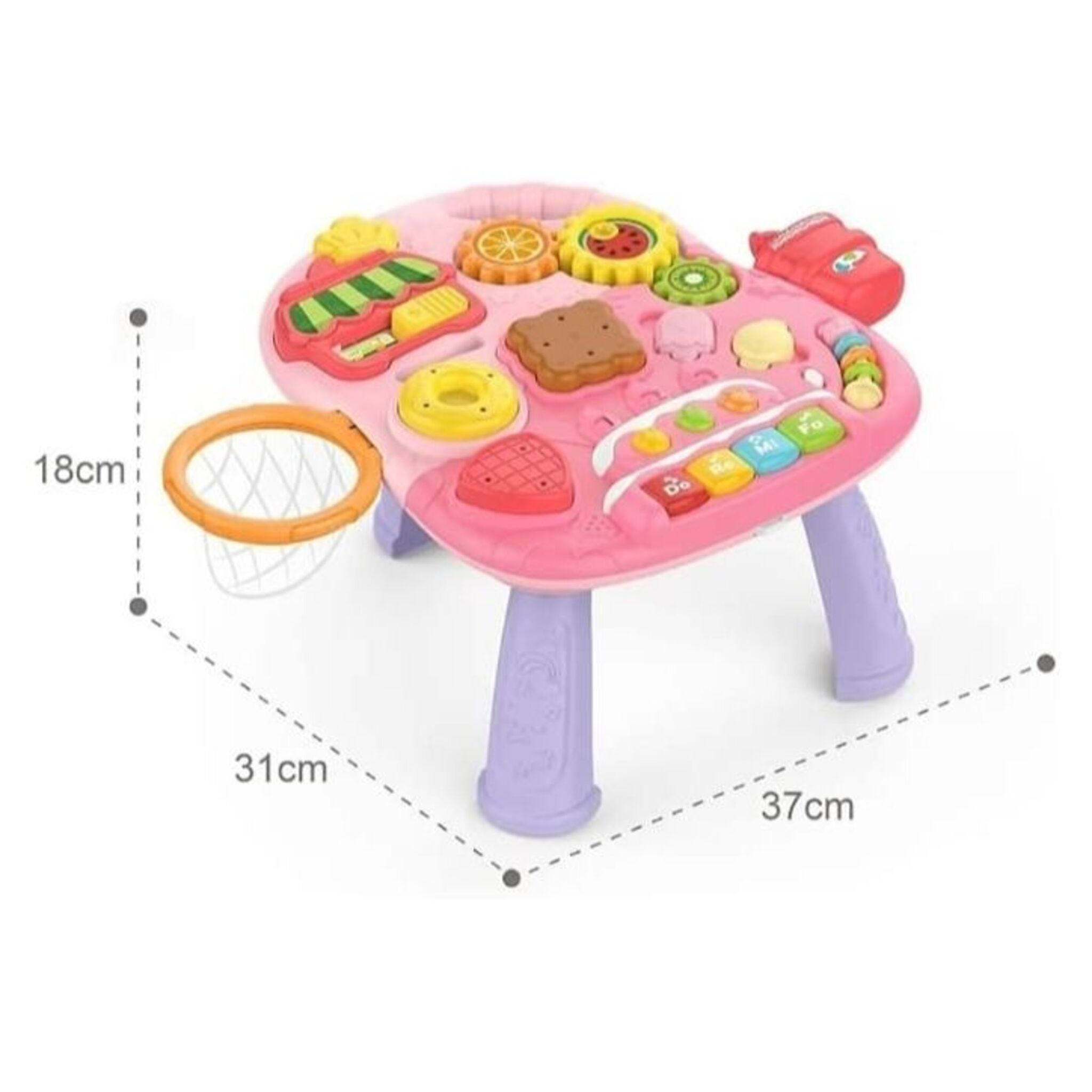 2-in-1 Multifunctional Baby Walker (Pink)