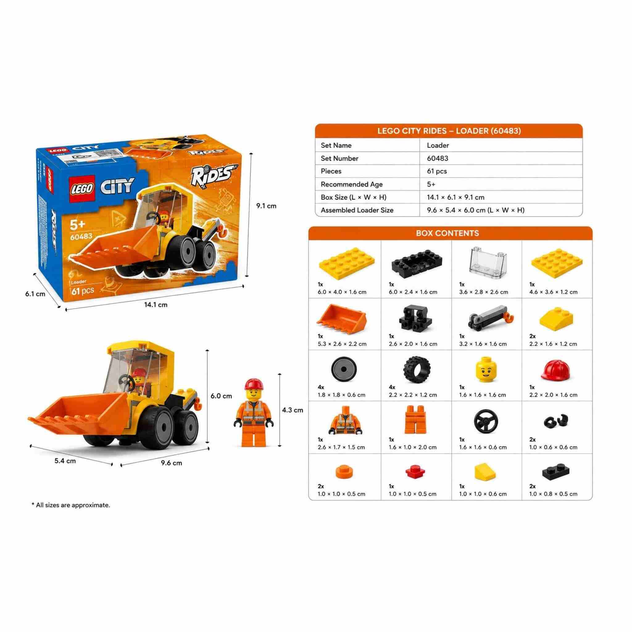 LEGO City Construction Loader Set (61 pieces)