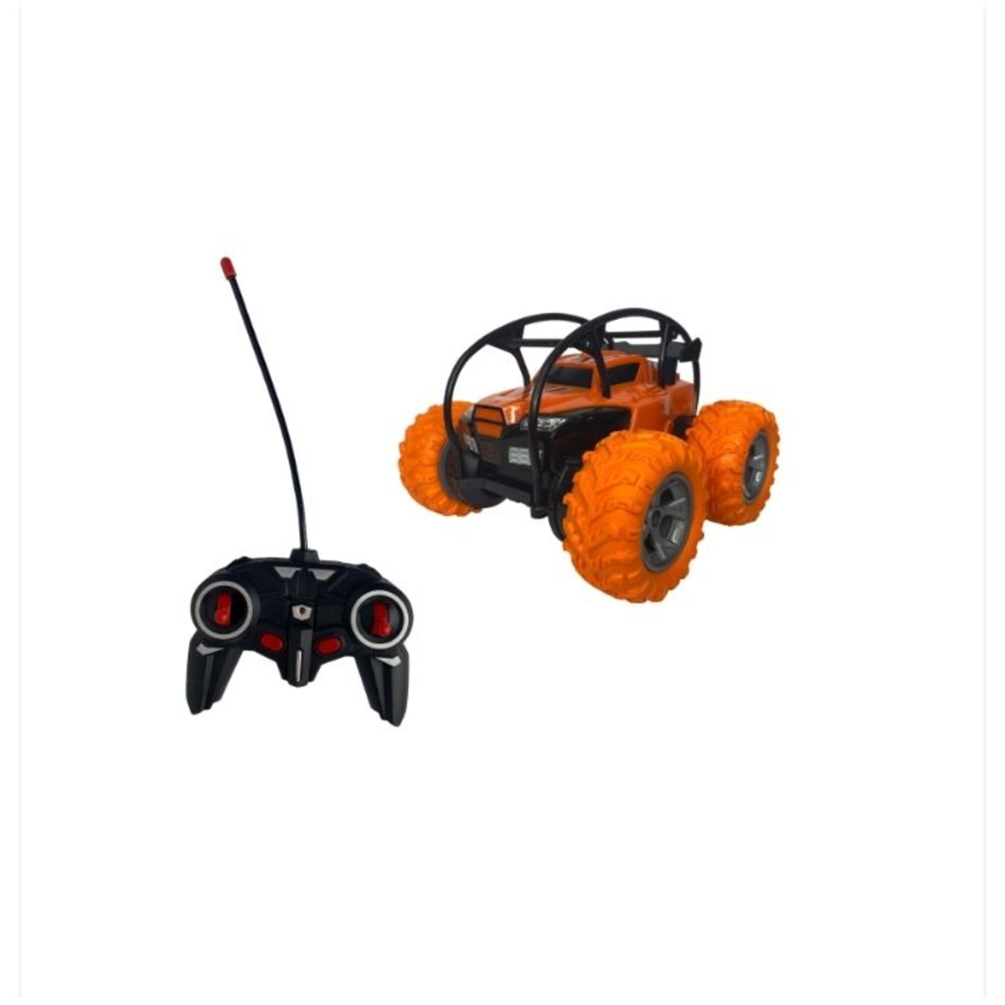 Remote controlled stunt car (orange)