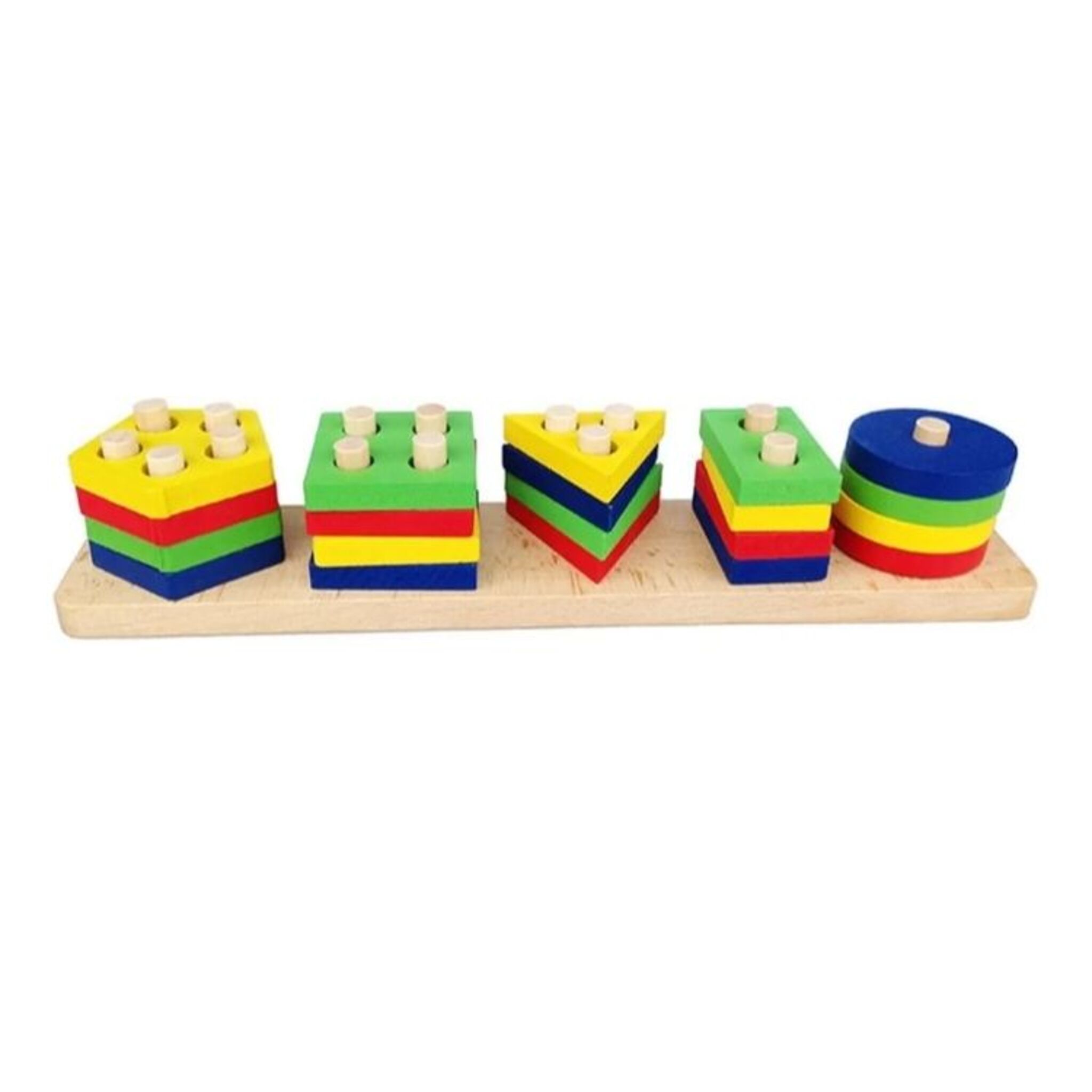 Wooden Geometric Shape Puzzle Game