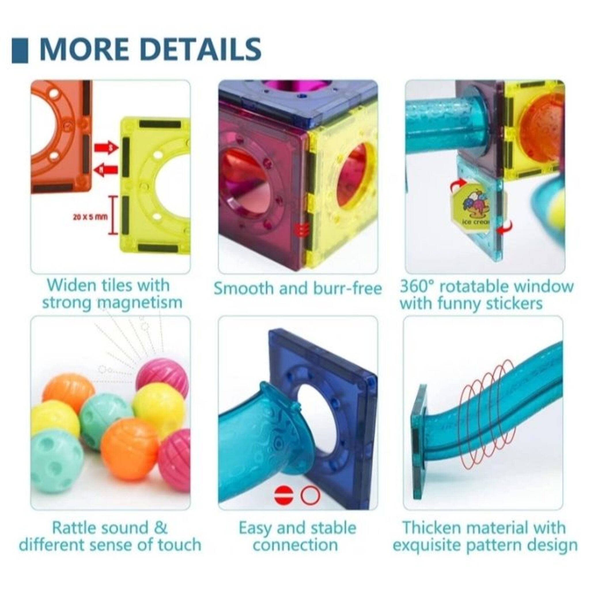 Magnetic Building Block Set (68 Pieces)