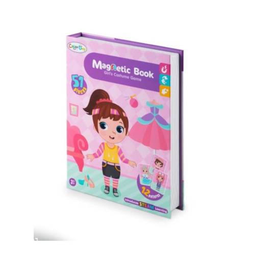 كتاب أحجية زي فتيات المغناطيسي (69 قطعة)