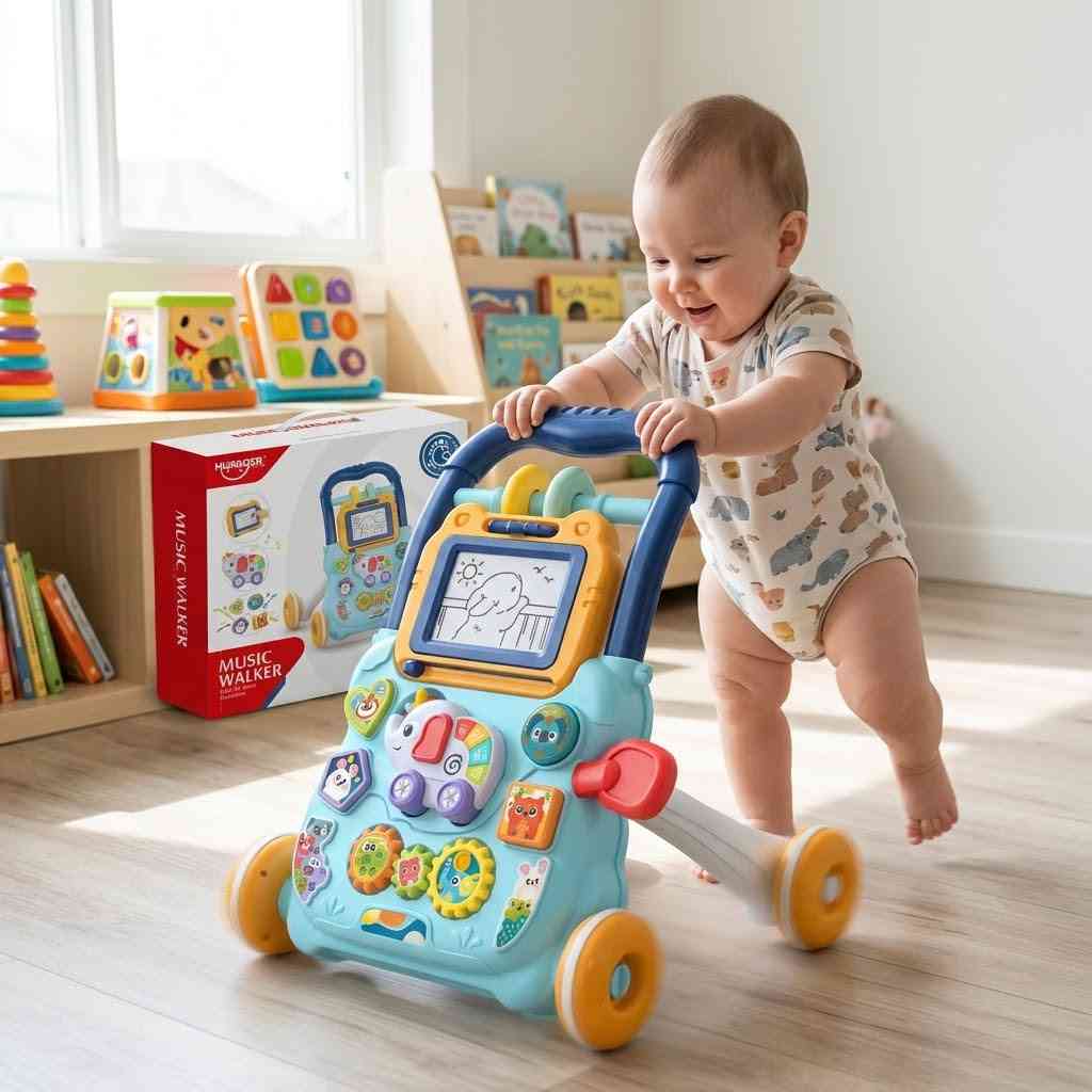 Multifunctional Baby Walker (Blue)