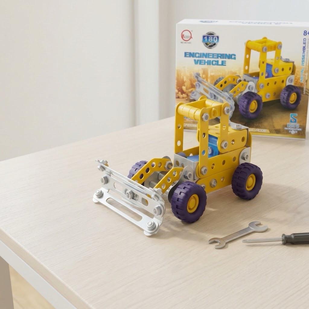 Engineering Vehicle Bulldozer Construction Set