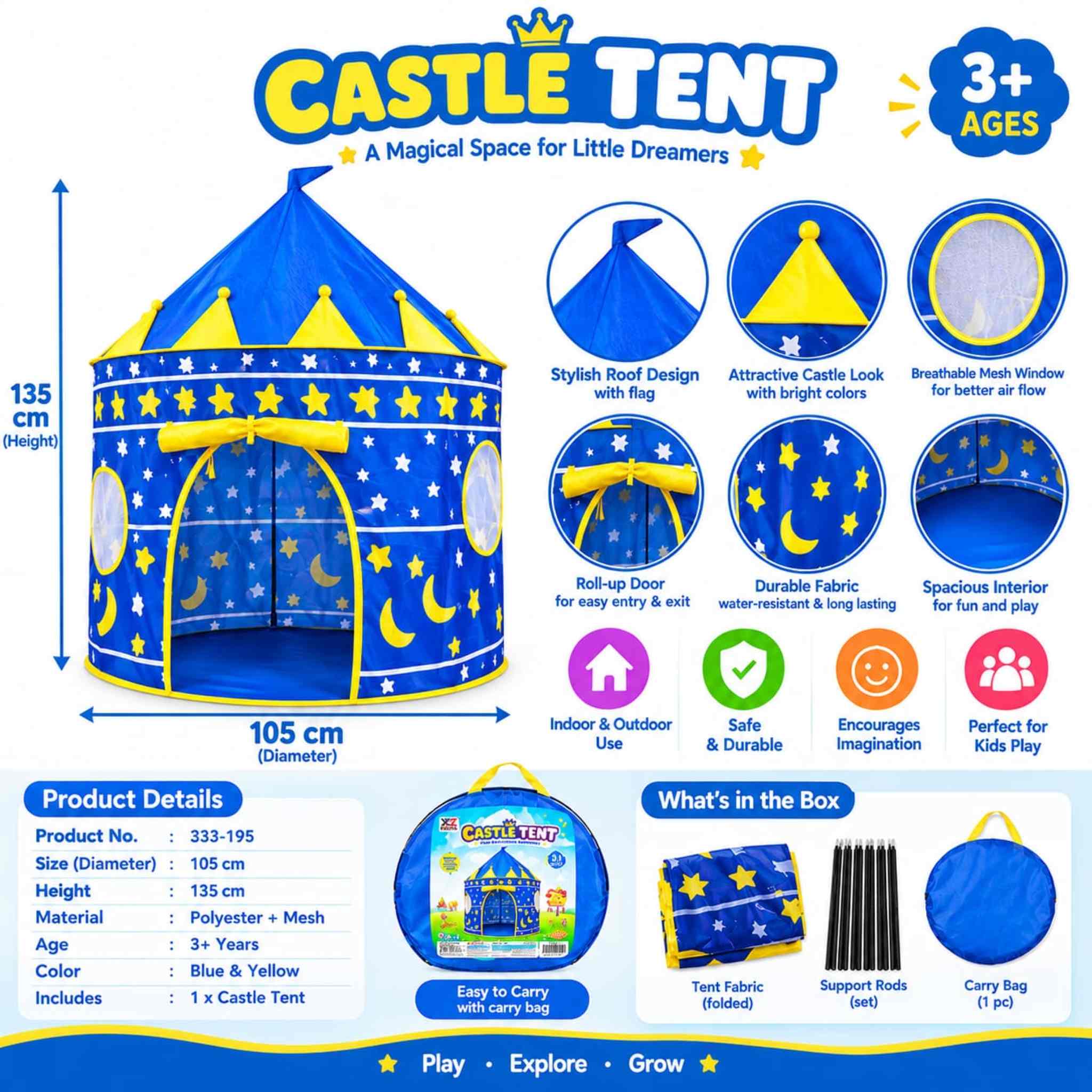 Kids Castle Tent