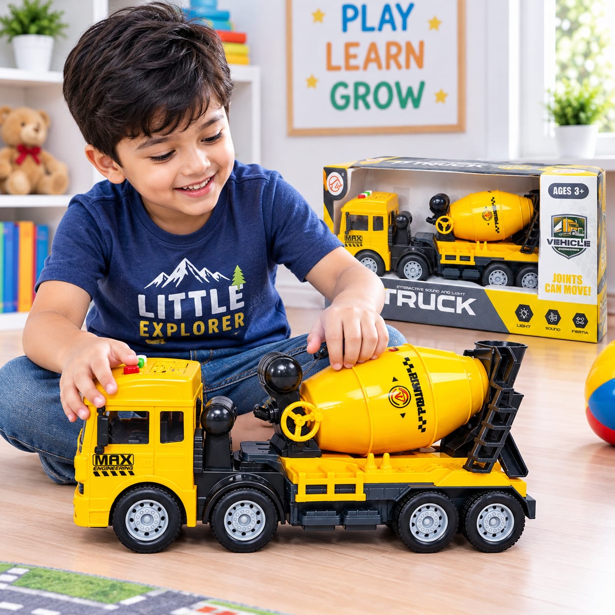 Interactive Concrete Construction and Building Truck