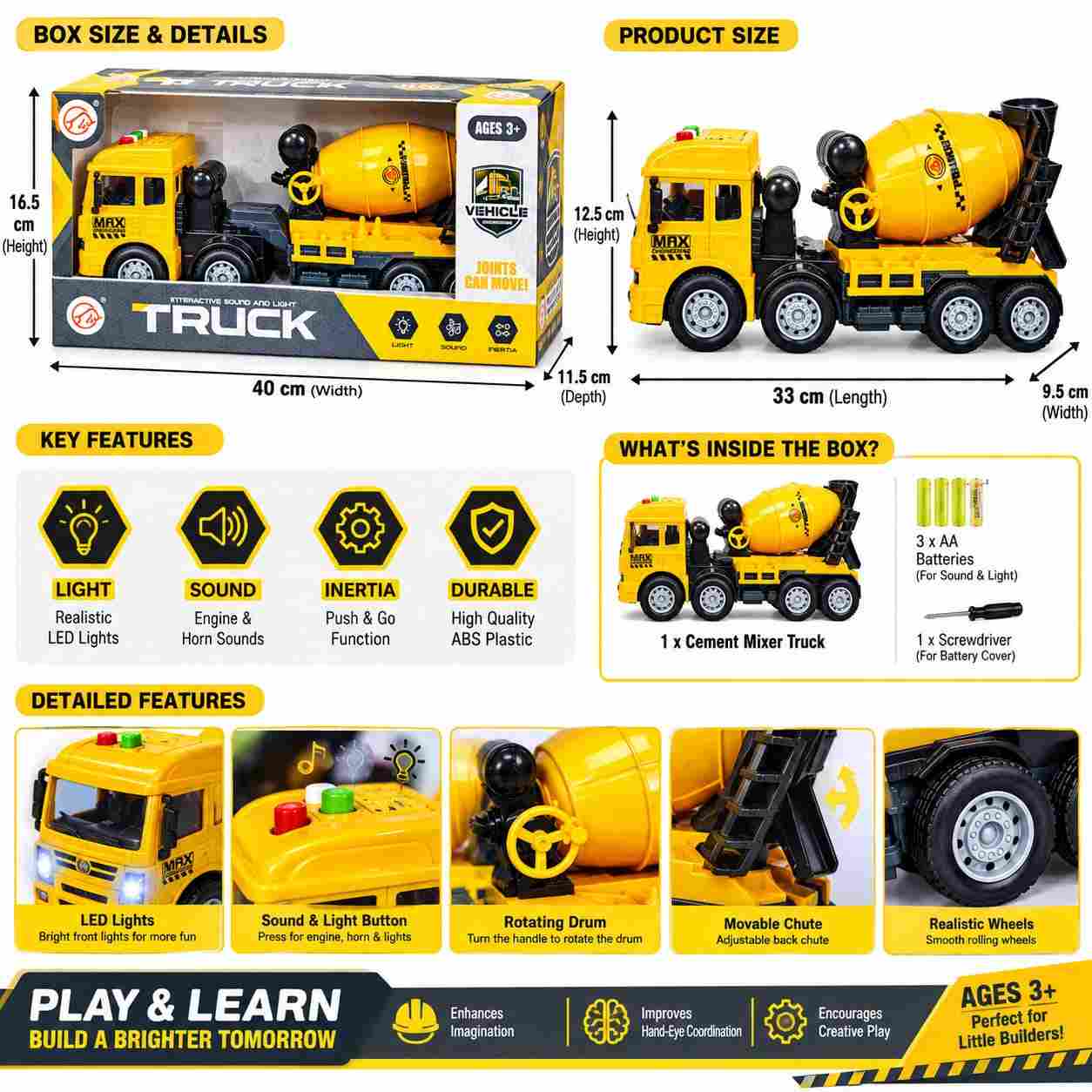 Interactive Concrete Construction and Building Truck